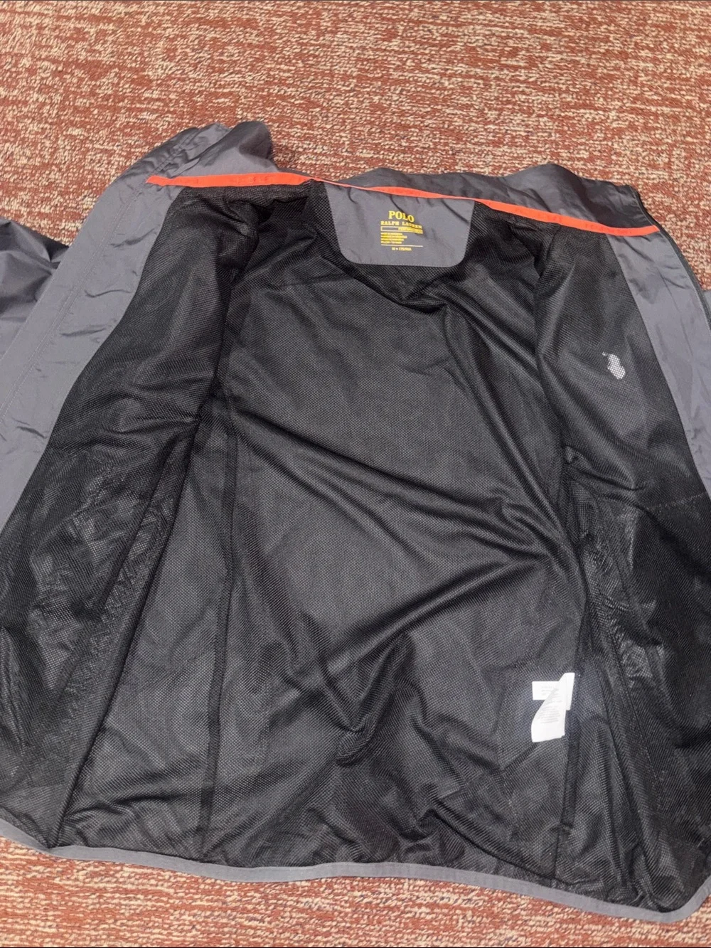 Polo Ralph Lauren big pony grey windbreaker active reflective designer coat Med
